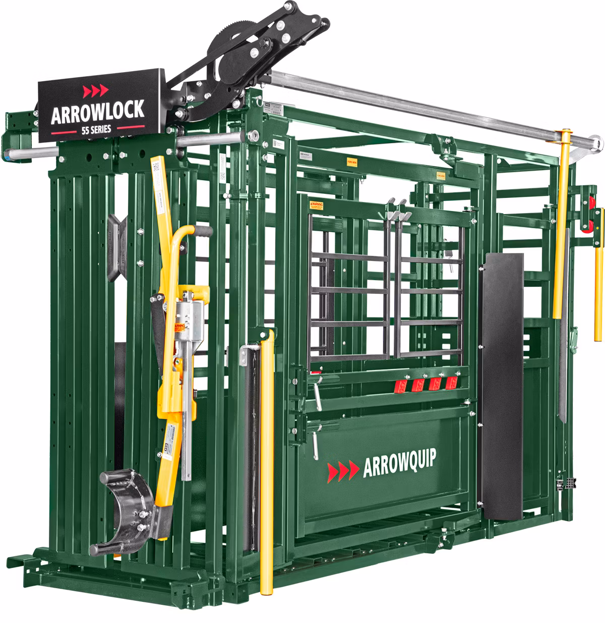 Arrowlock 55 manual squeeze chute with palpation cage