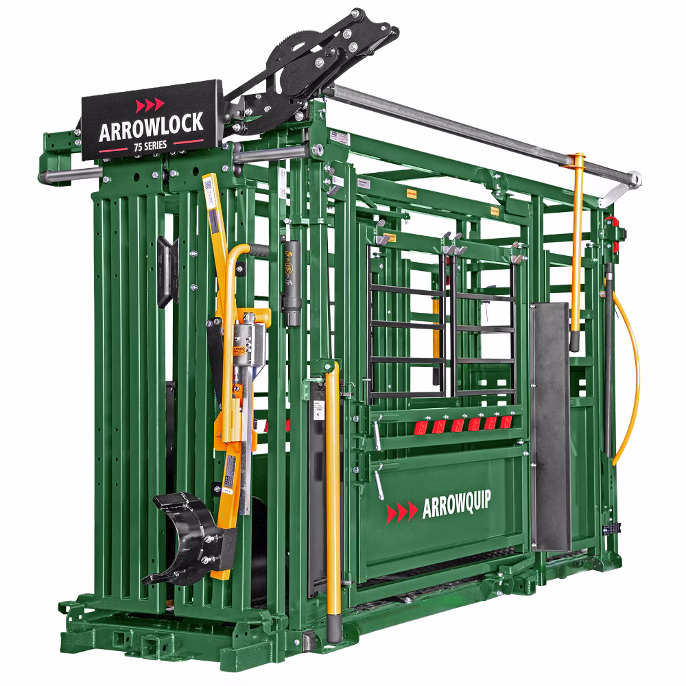 Arrowlock 75 squeeze chute with palpation cage